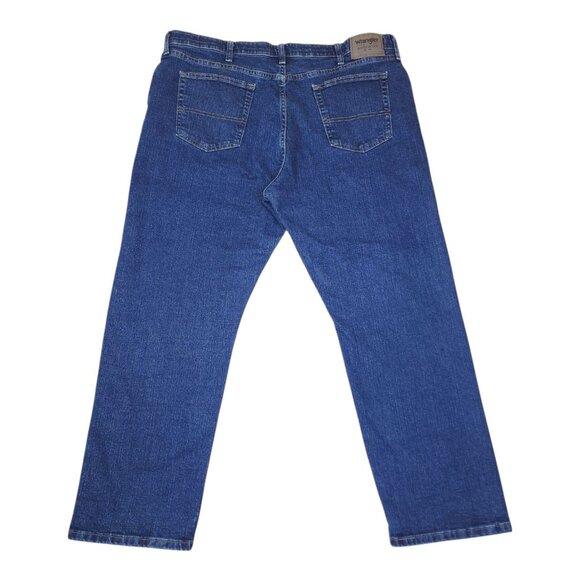 Wrangler 2 Pair Mens Authentics Denim Jeans 40X30 Relaxed Fit Stretch Waistband - Picture 3 of 13